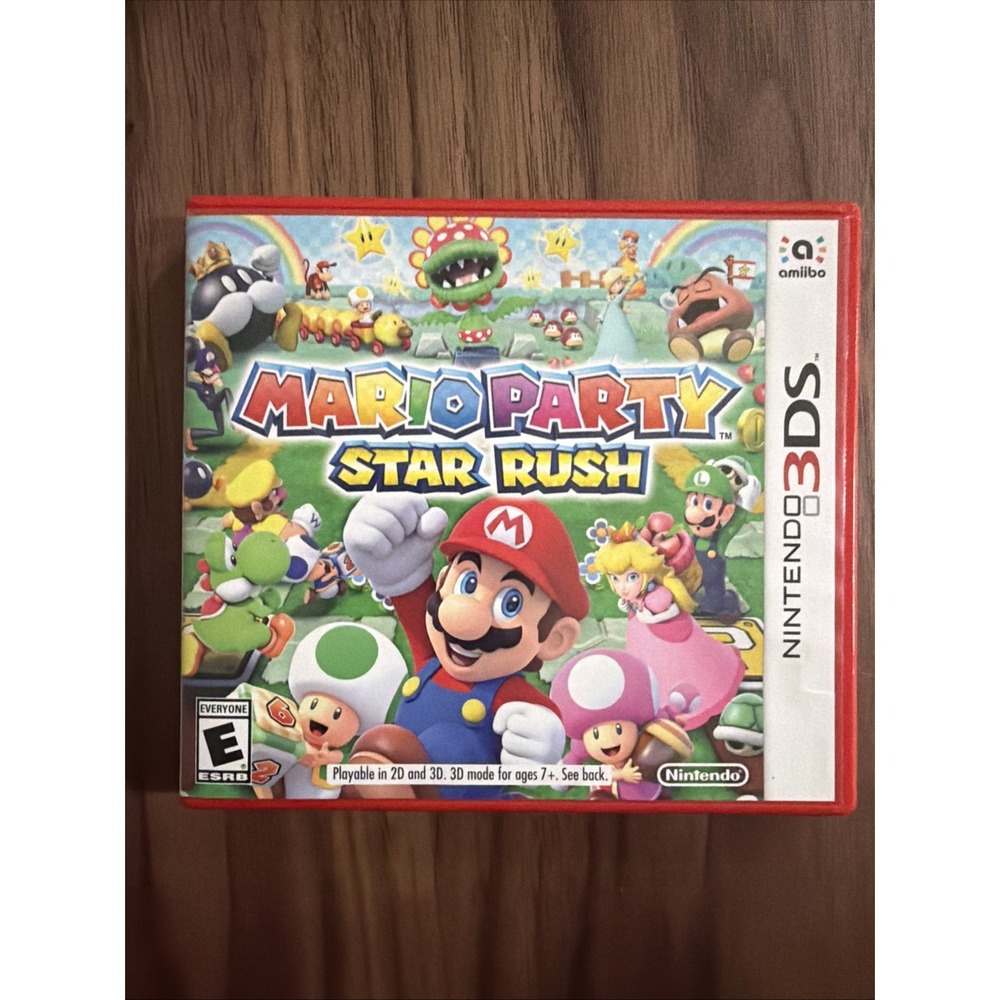 Nintendo Mario Party Star Rush 3DS Case Red Excellent Replacement Manual Only